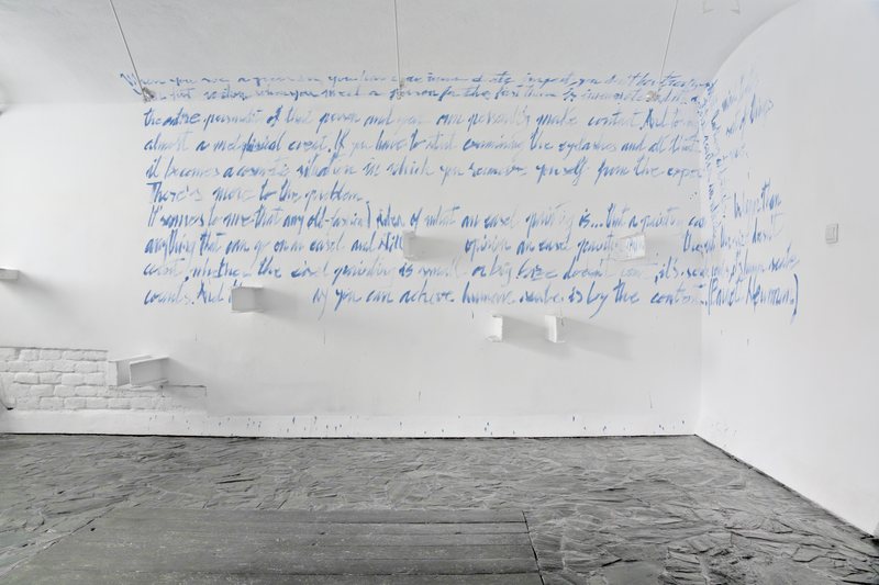 Installation view, Newman, B., Galleria 28, 2022