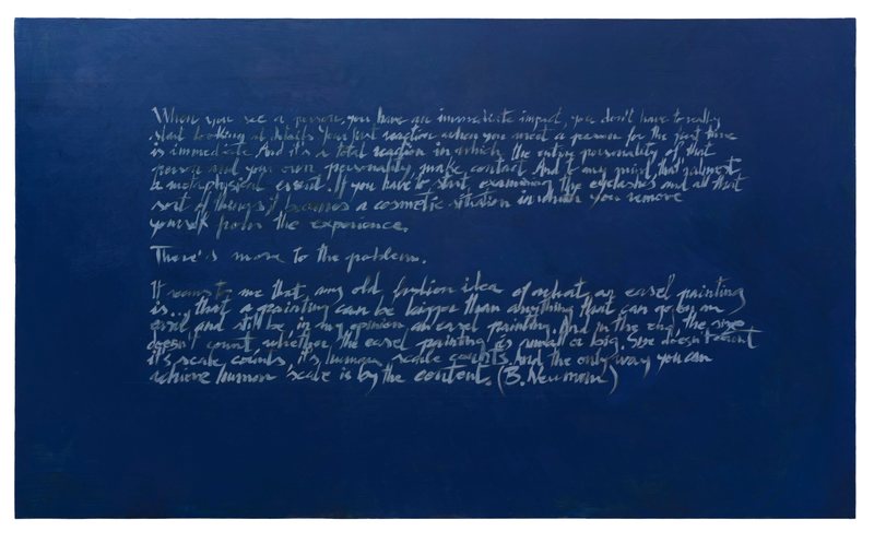 When you see…, 2020, oil on wood panel, 145 × 250 cm