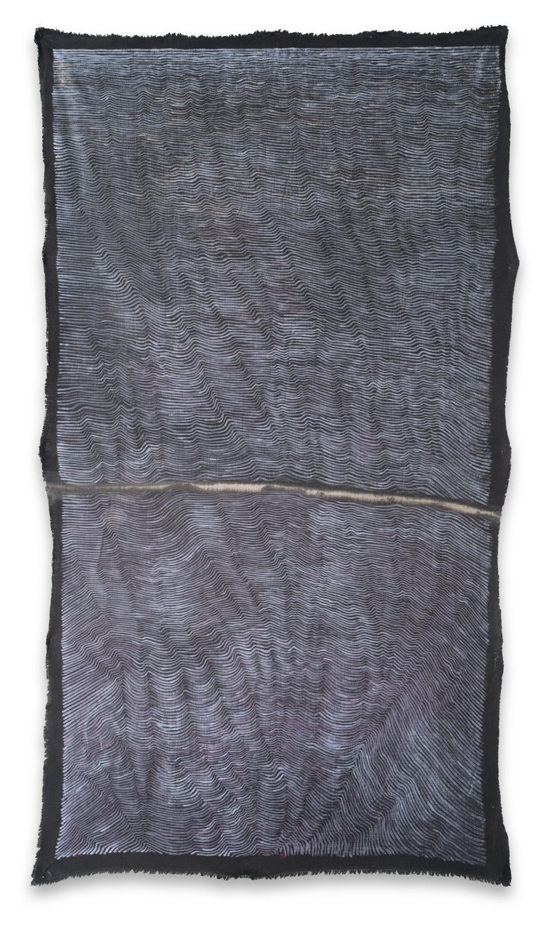 Score No2301, 2023, oil on canvas, 148 × 80 cm