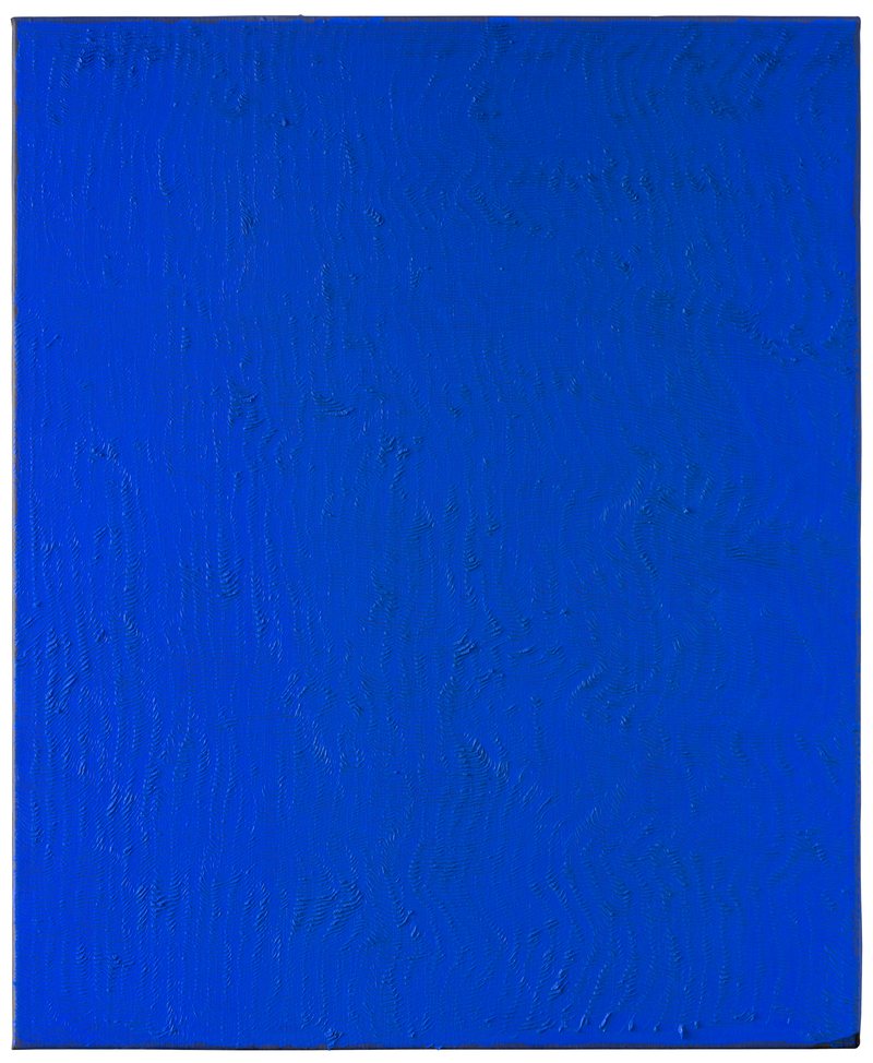 Easel Painting—Blue No5, 2025, oil on canvas, 110 × 90 cm