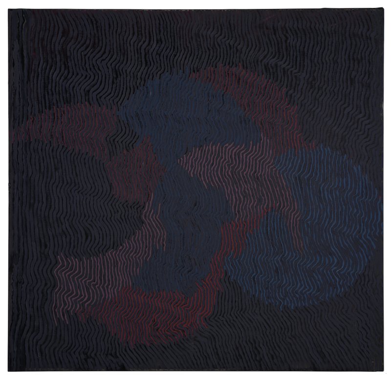 Easel Painting—Red Blue No8, 2025, oil on canvas, 200 × 207 cm