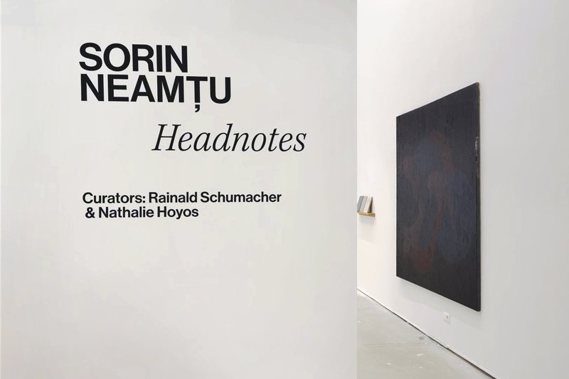 Headnotes Exhibition at Suprainfinit Gallery; Bigger than—Monochrome No5, 2024, oil on canvas, 220 × 470 cm — installation view, Headnotes, Suprainfinit Gallery, 2025