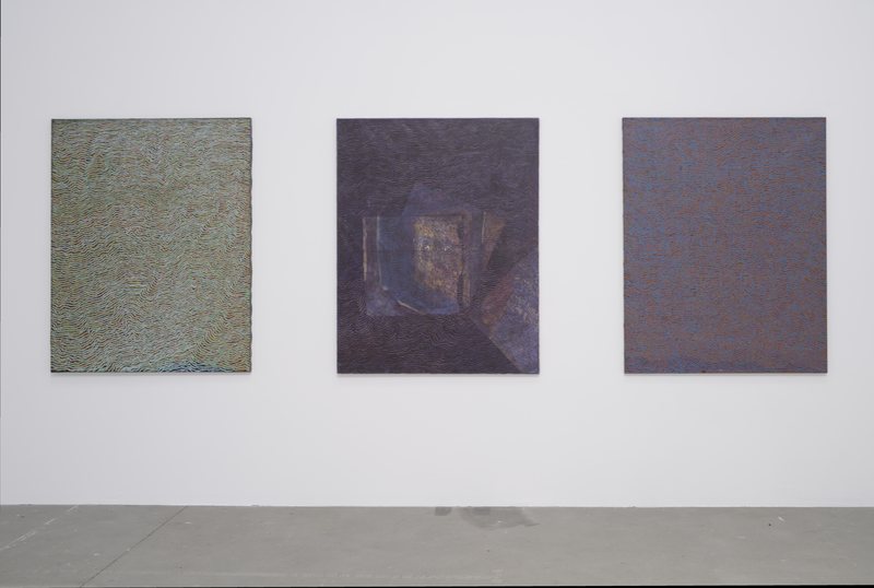 Sorin Neamtu - Oil Sticks on Canvas — installation view, Headnotes, Suprainfinit Gallery, 2025