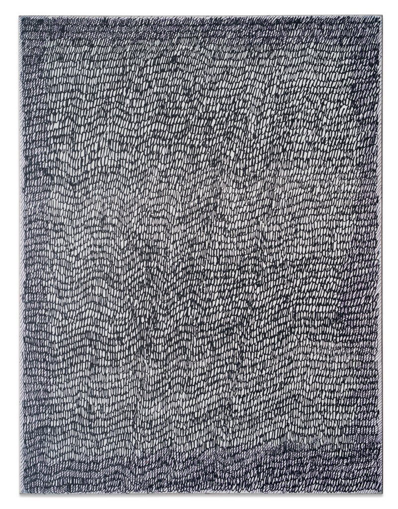 Score No2404, 2024, ink on mdf, 25 × 19 cm