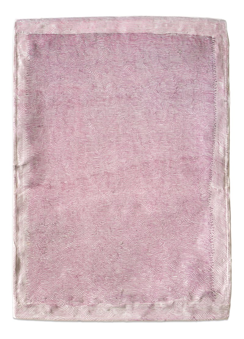 Score No2507, 2025, ink on aluminium, 46 × 33 cm