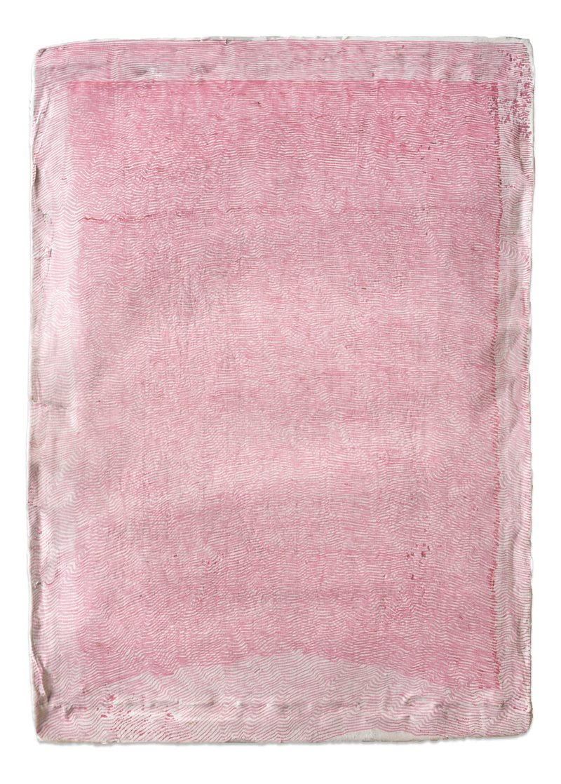 Score No2509, 2025, ink on aluminium, 46 × 33 cm