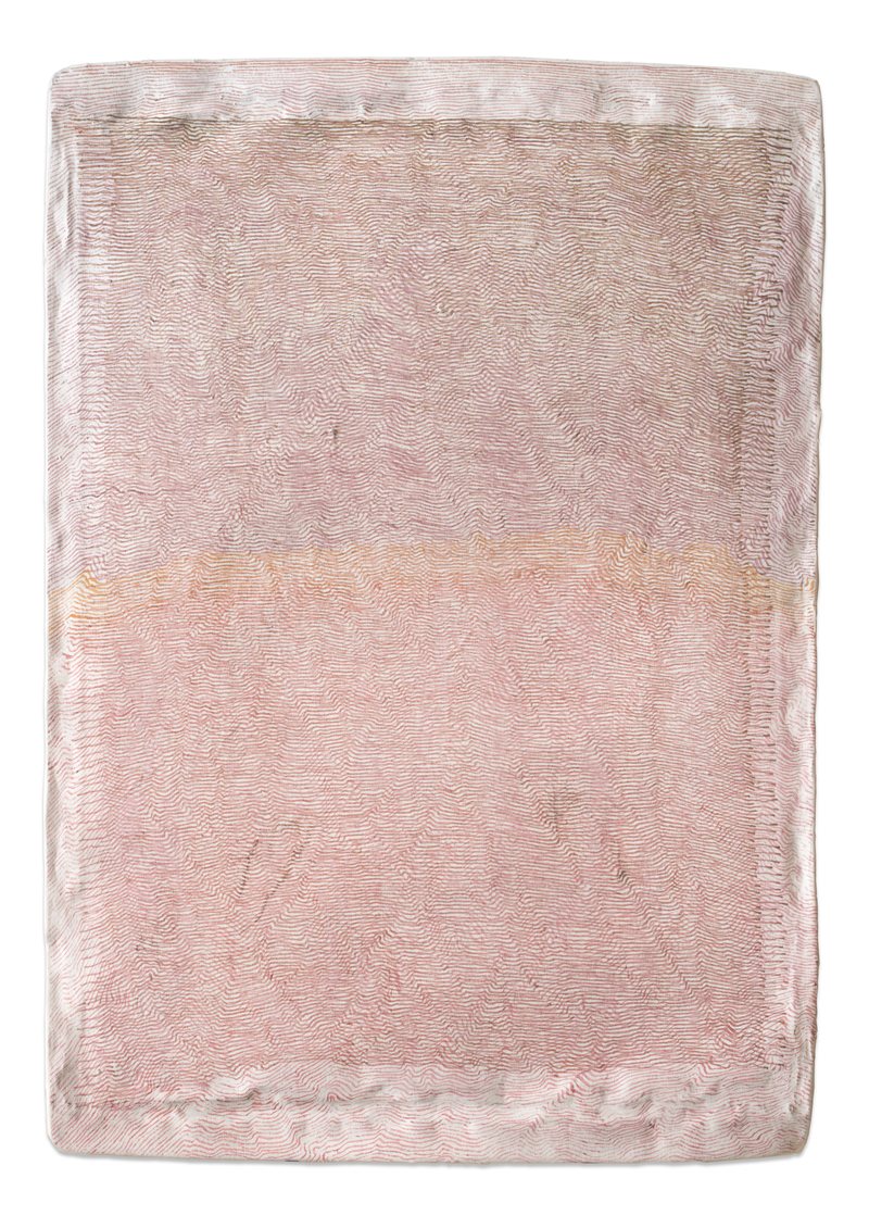 Score No2510, 2025, ink on aluminium, 46 × 33 cm