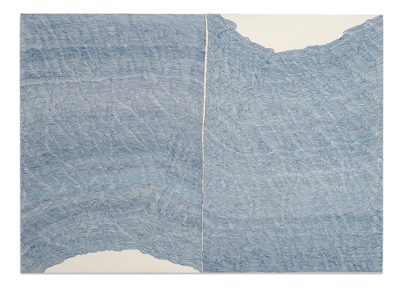 Score No2512, 2025, ink on mdf, 30 × 42 cm