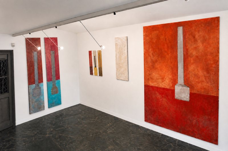 Installation view, Chairpillar, Galleria 28 & Anastasia Foundation Gallery, 2006