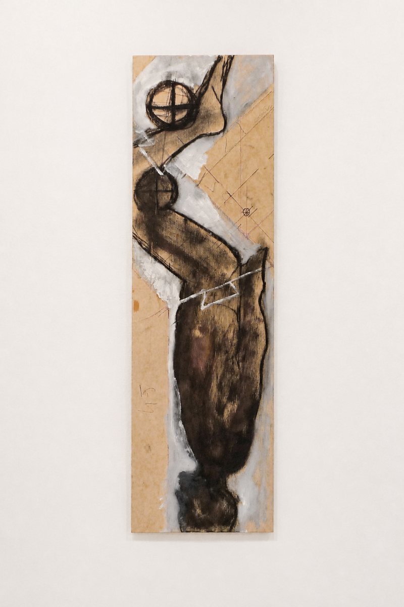 Sculptural Painting Detail — installation view, The Great Blot, Recycle Nest Gallery, 2010