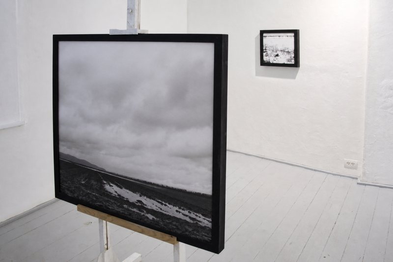 Photography corner in The great Blot exhibition — installation view, The Great Blot, Recycle Nest Gallery, 2010
