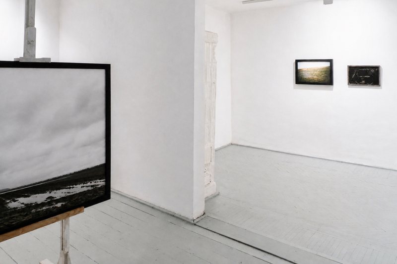 Sorin Neamțu Framed Landscape Detail — installation view, The Great Blot, Recycle Nest Gallery, 2010